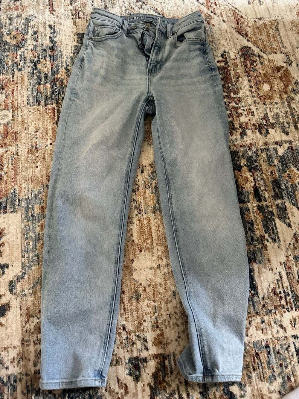 American Eagle Outfitters Stretch Jeans Size 00 Short Light Wash